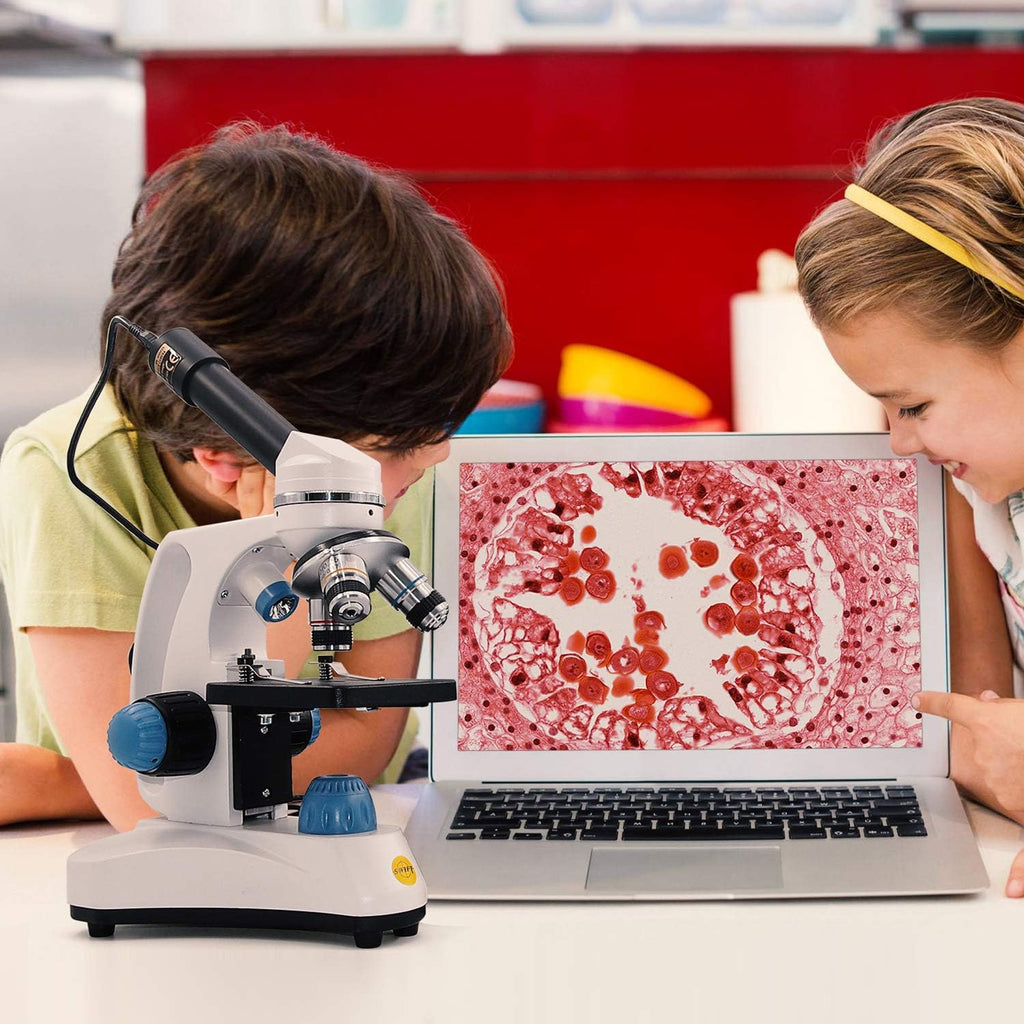 Compound Student Microscope, 40X-1000X, Monocular Head, Dual Illumination K853