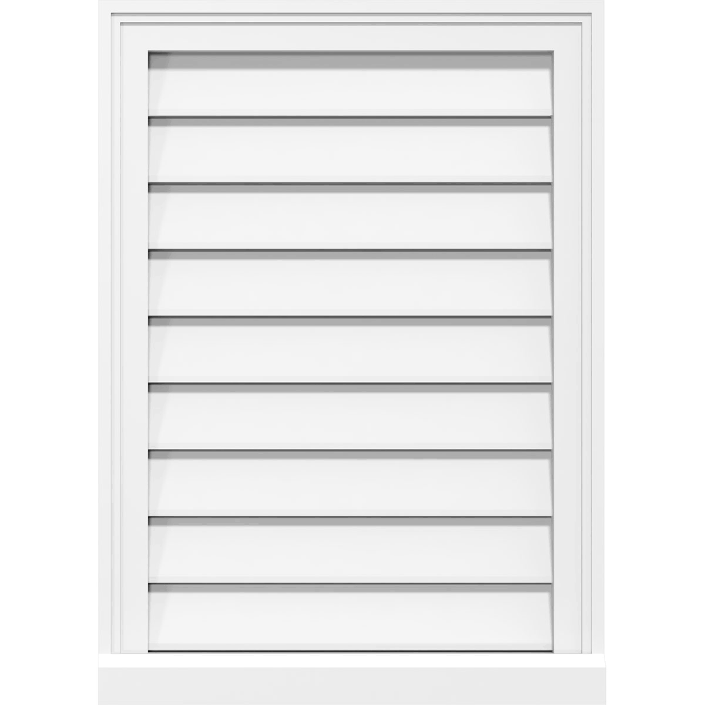 PVC Gable Vent with Brickmould P699471