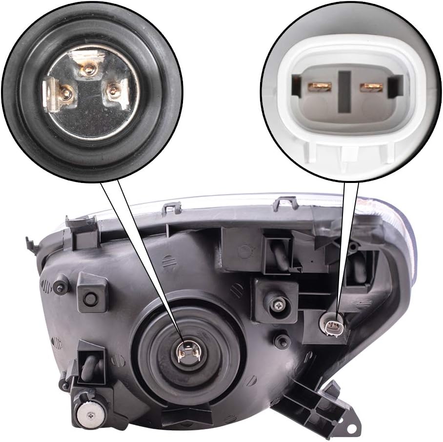 Halogen Combination Headlight Assemblies for 2001-2003 Rav4 Q2015
