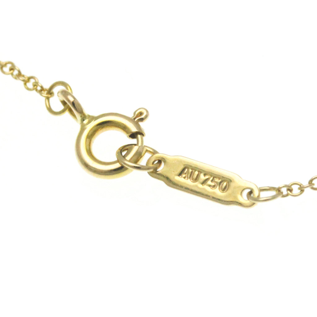 18K Yellow Gold Diamond Heart Pendant Necklace P6064