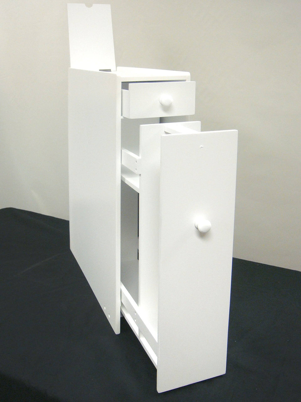 White Bathroom Floor Cabinet T6375