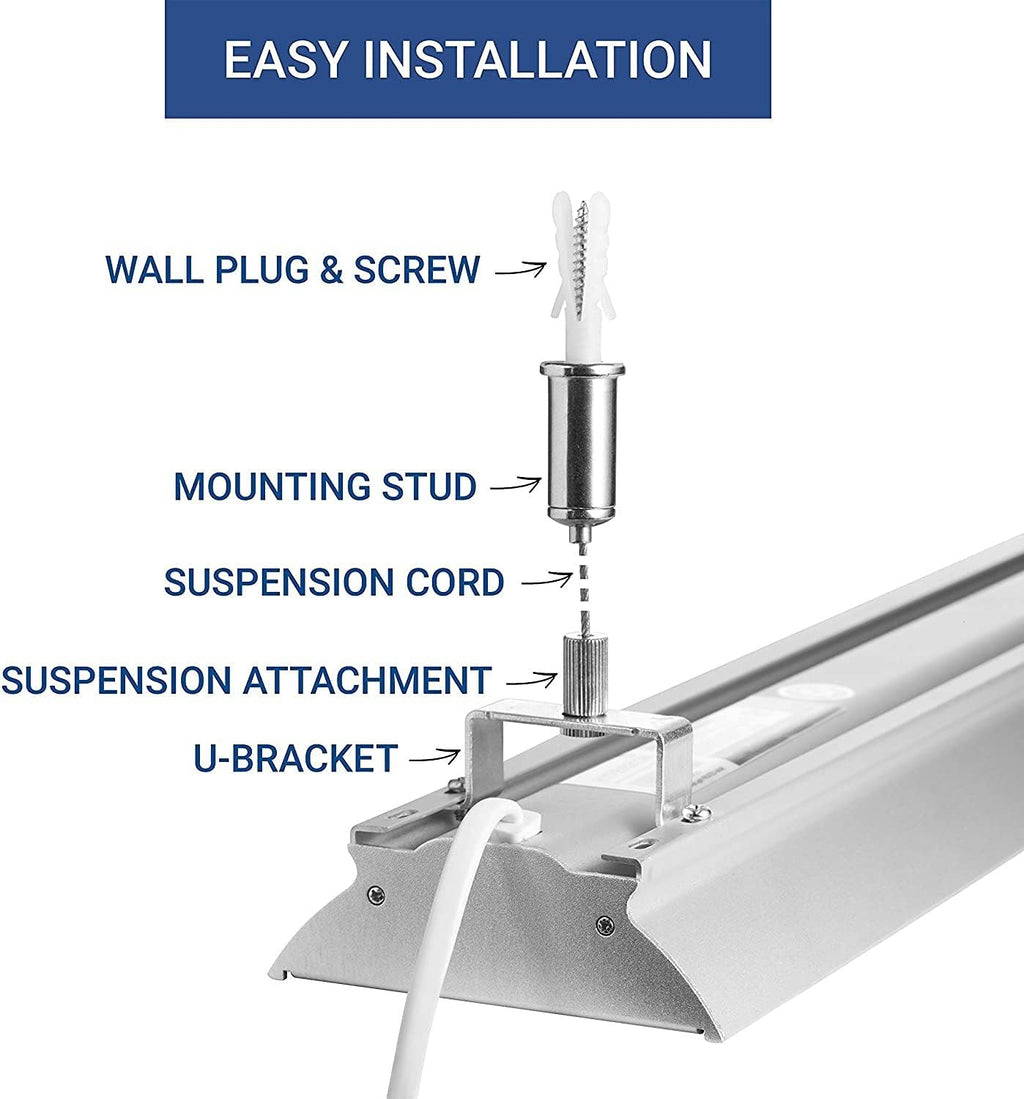 4 Pack LED Shop Light, 35 Watts, Daylight O98383