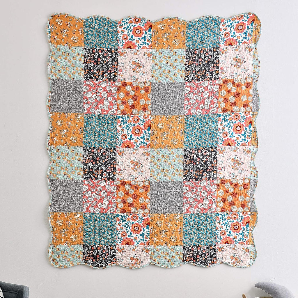 Calico Throw Blanket S19576