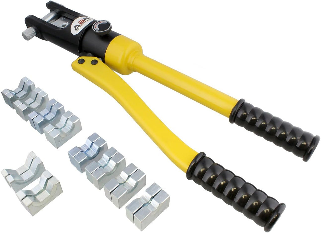 16 Ton Hydraulic Cable Crimper with 11 Crimper Dies J58724