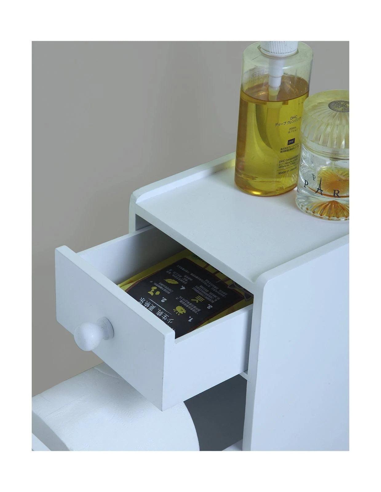 White Bathroom Floor Cabinet T6375