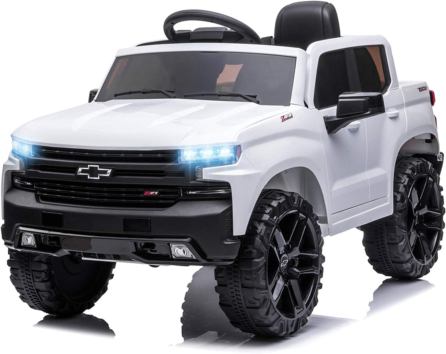 12V Licensed Chevrolet Silverado Ride On Truck Battery Powered Toy with Remote Control S599490