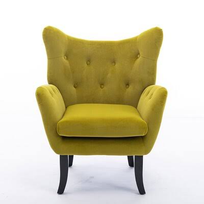 Tufted Velvet Wingback Chair K699