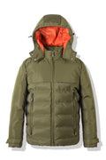 Olive Hooded Winter Parka Jacket Y8045