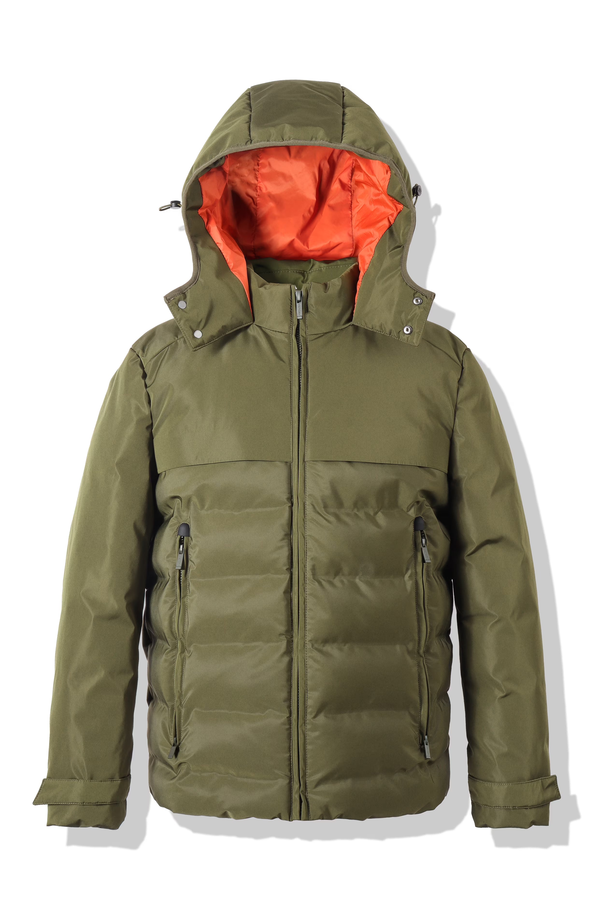 Olive Hooded Winter Parka Jacket Y8045