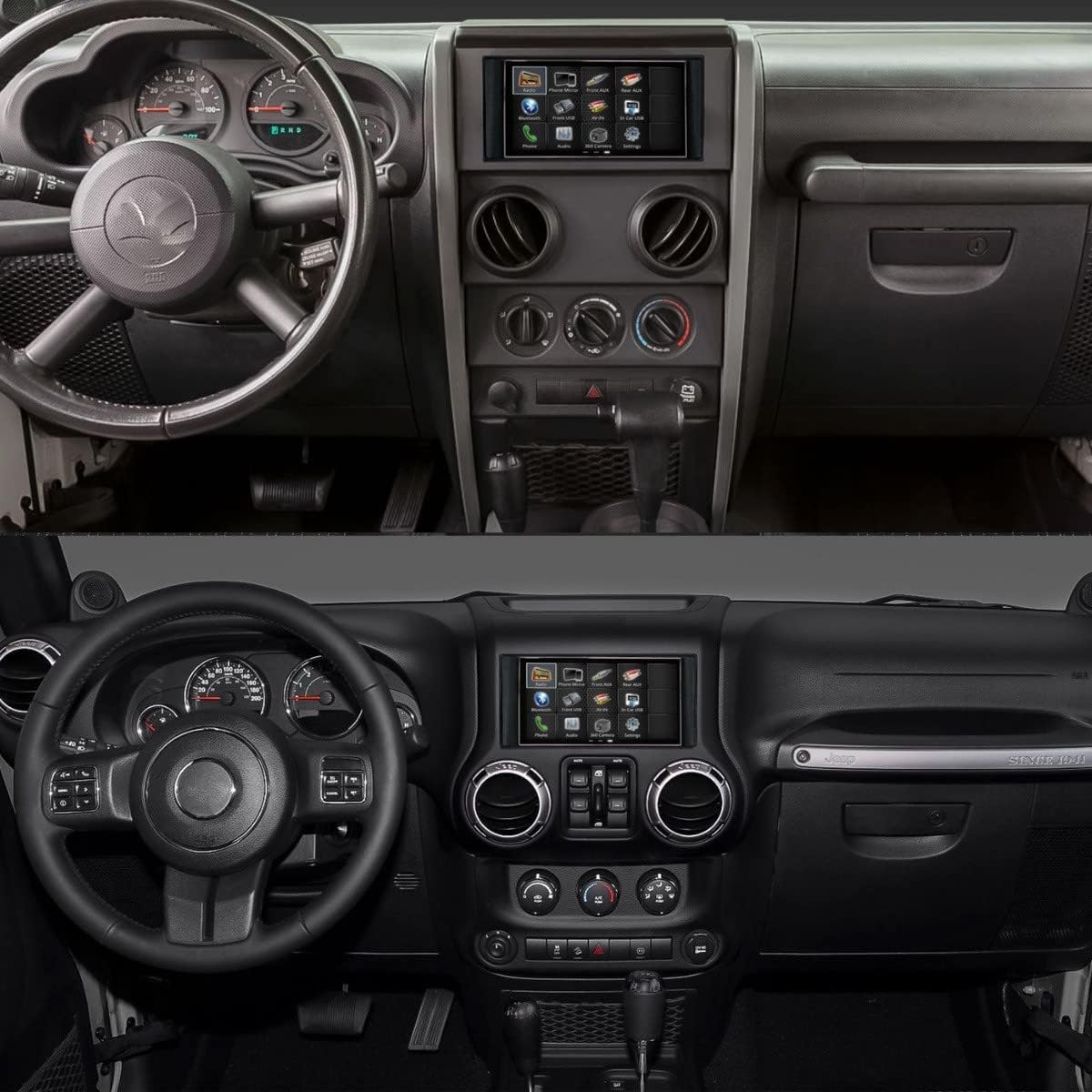 Double Din Radio Kit with Touchscreen Radio, Dash Kit, Camera Input and Antenna Adapter O3812