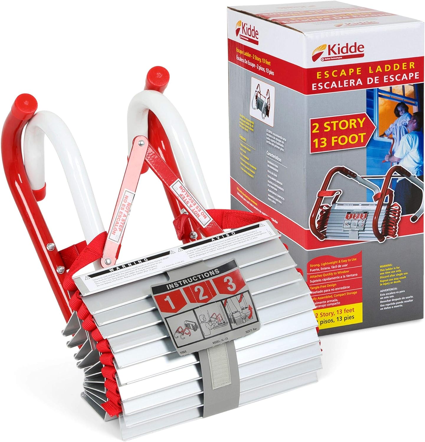 13-Foot Anti-Slip Rope Ladder Pack of 2 T418