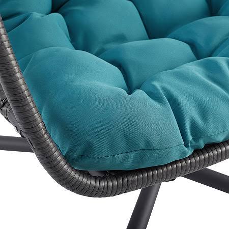 Grey Teal Swing Egg Chair with Stand V673