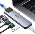 Dual Monitor USB C HDMI Adapter with Ethernet, 100W PD, SD/TF Card Reader B371417