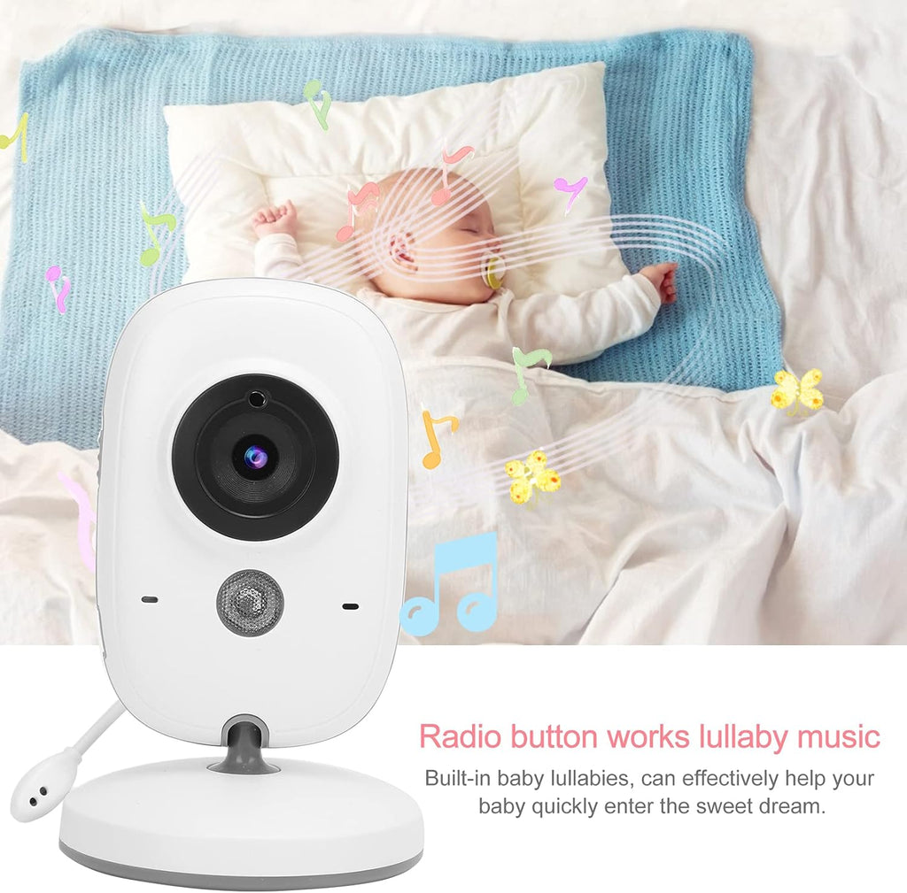 Video Baby Monitor 3.2In Display, 2.4 GHZ Wireless, 2-Way Audio, Night Vision C422