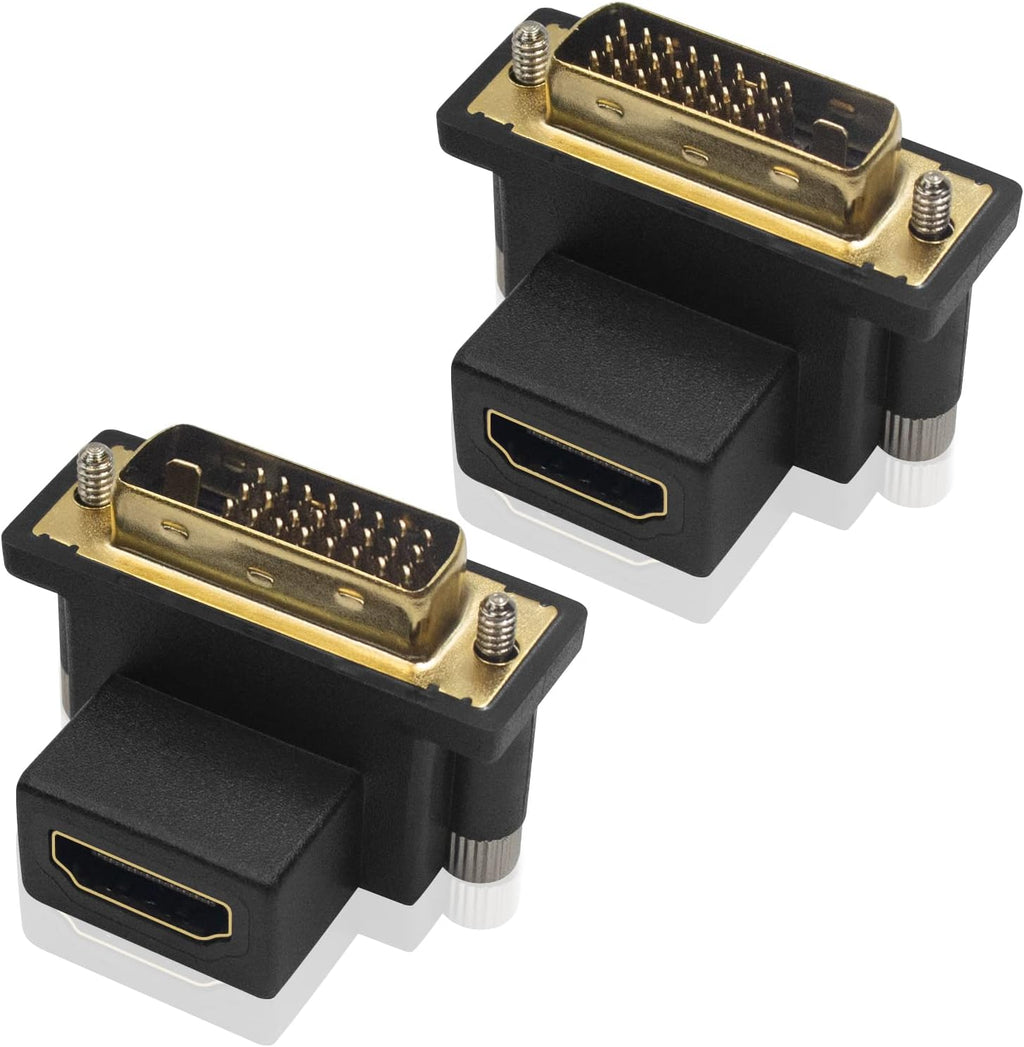 HDMI to DVI Adapter 90 Degree Angled 2pack Z563445