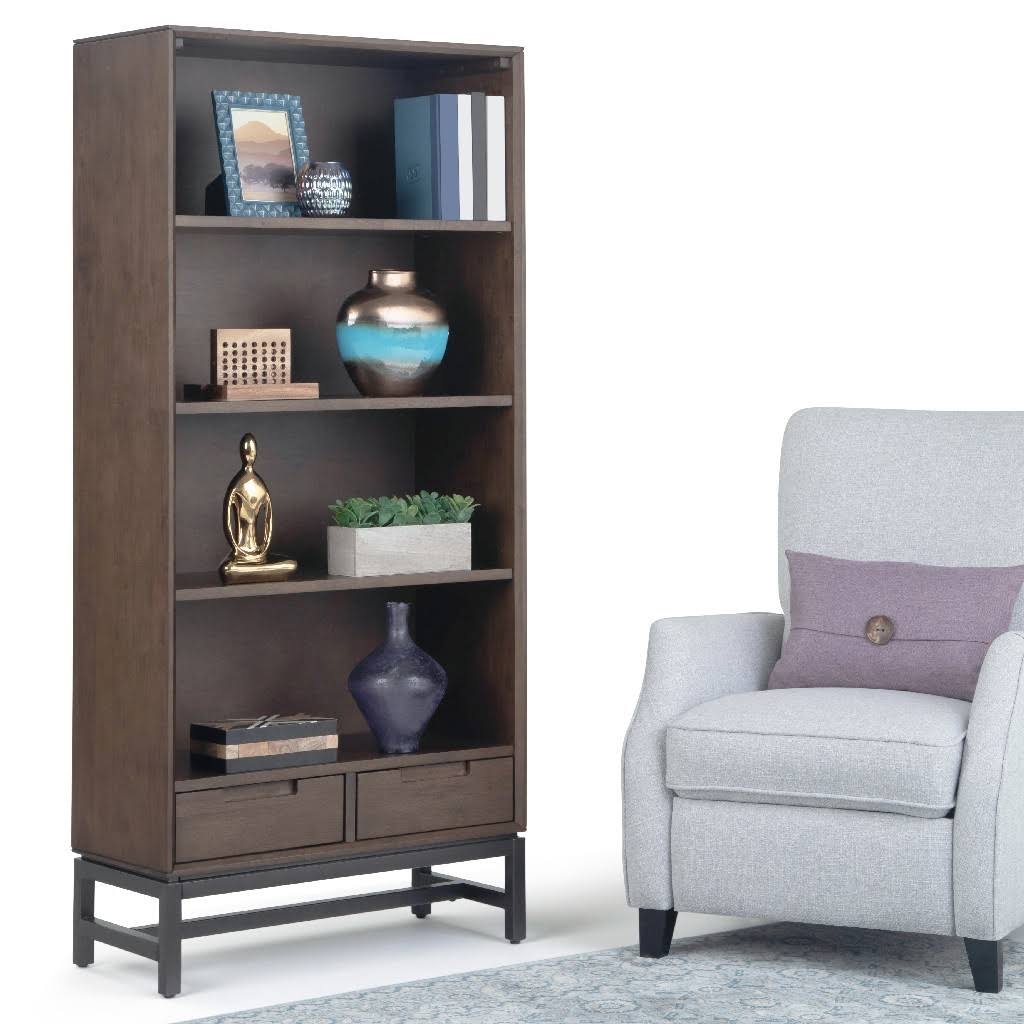 Walnut Brown Mid Century Bookcase M202467