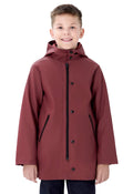 Boys Lightweight Waterproof Hooded Cotton Lined Rain Jacket T372655