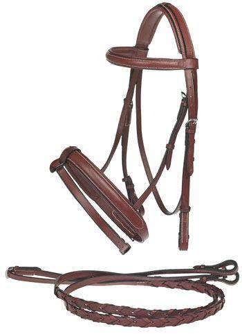 Black Padded Flash Bridle Y85054