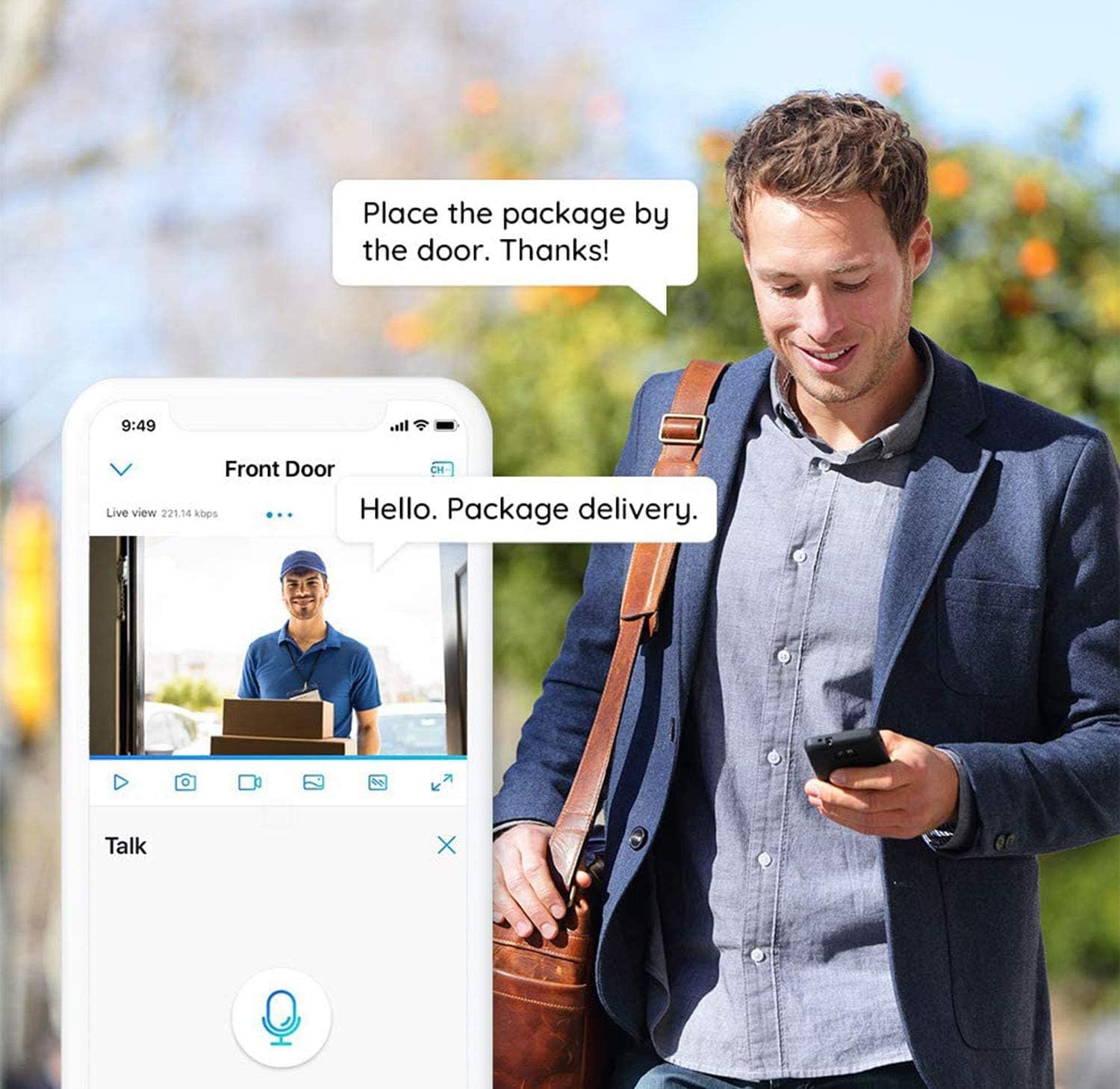 Wireless Rechargeable Battery 1080P Security Camera System B53319