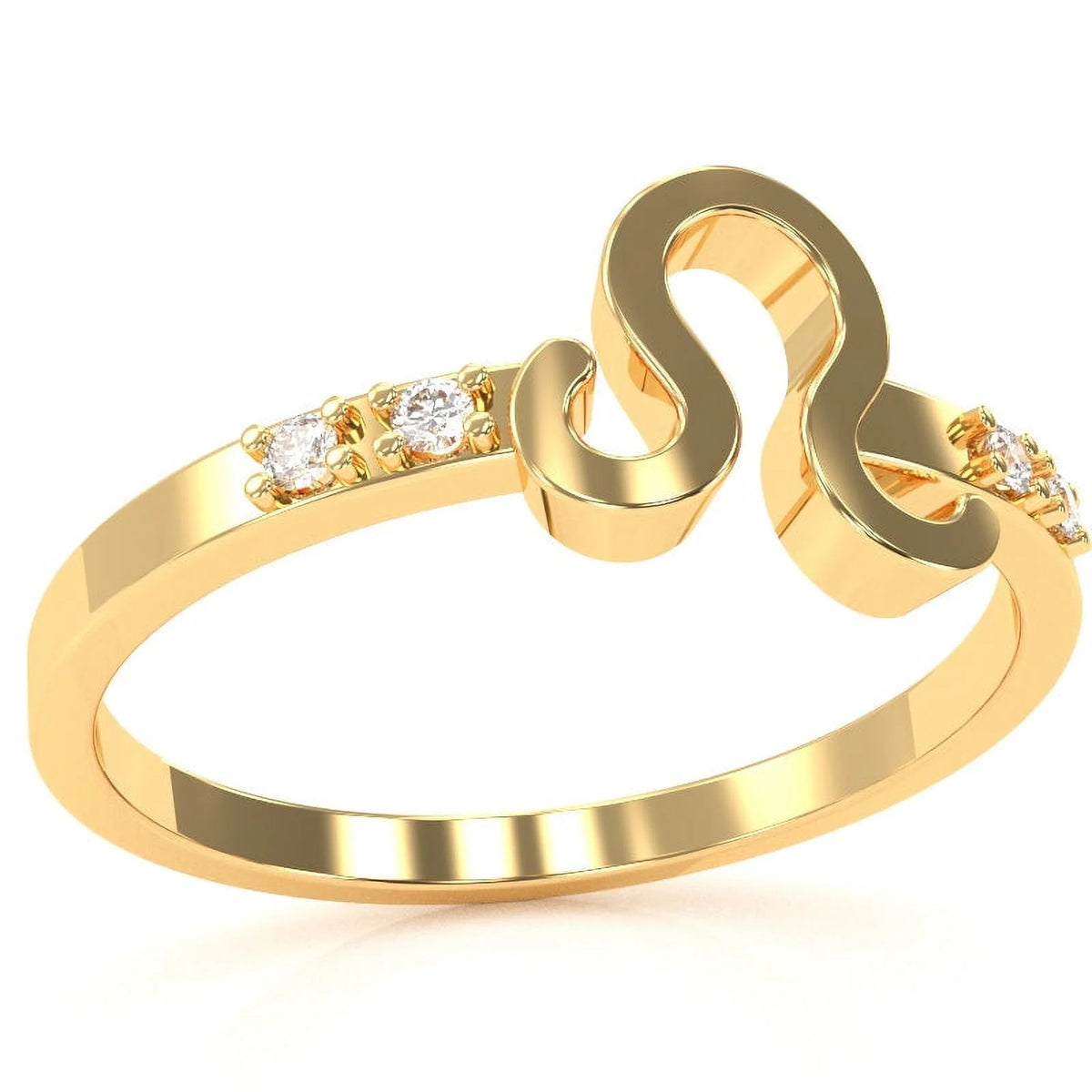 14k Yellow Gold Diamond Ring Y89843