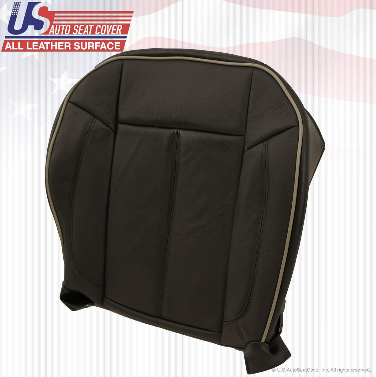 Black Leather Seat Cover P4848