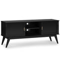 Black Low TV Media Stand Y784380