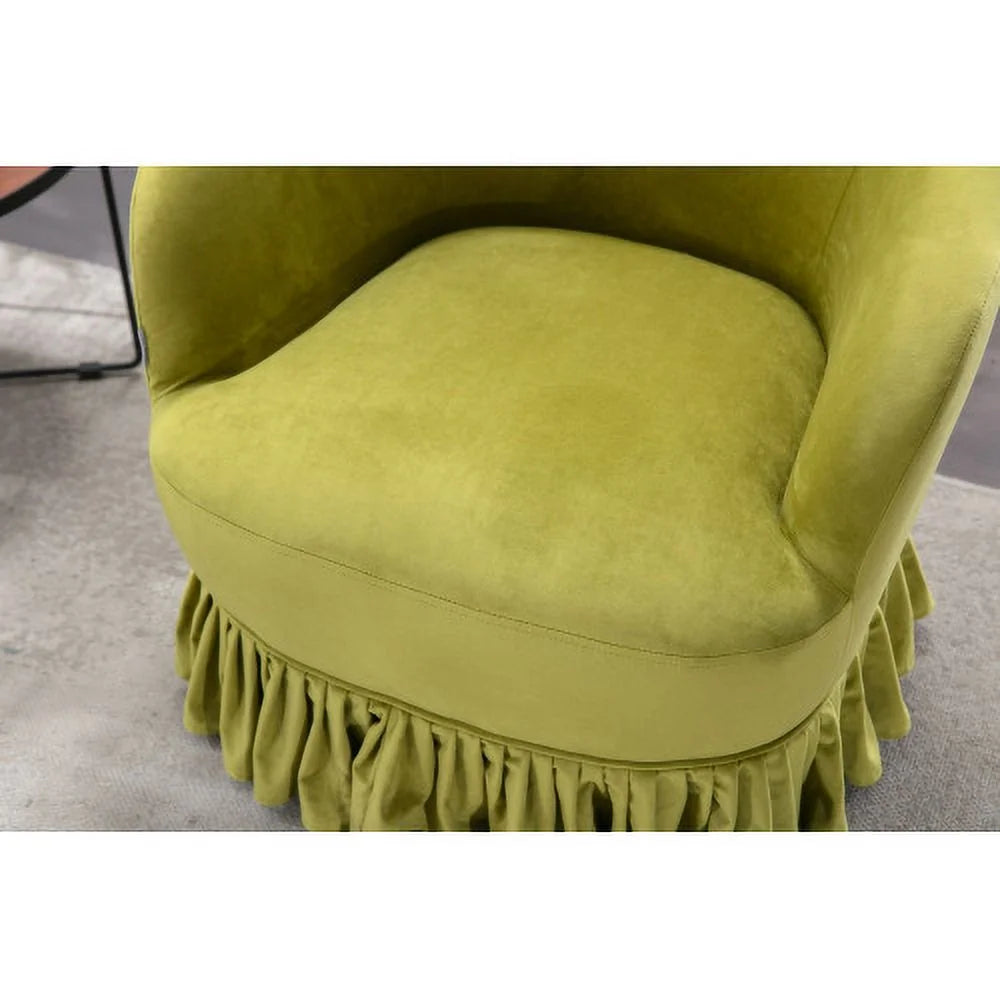 Olive Swivel Barrel Chair Z731