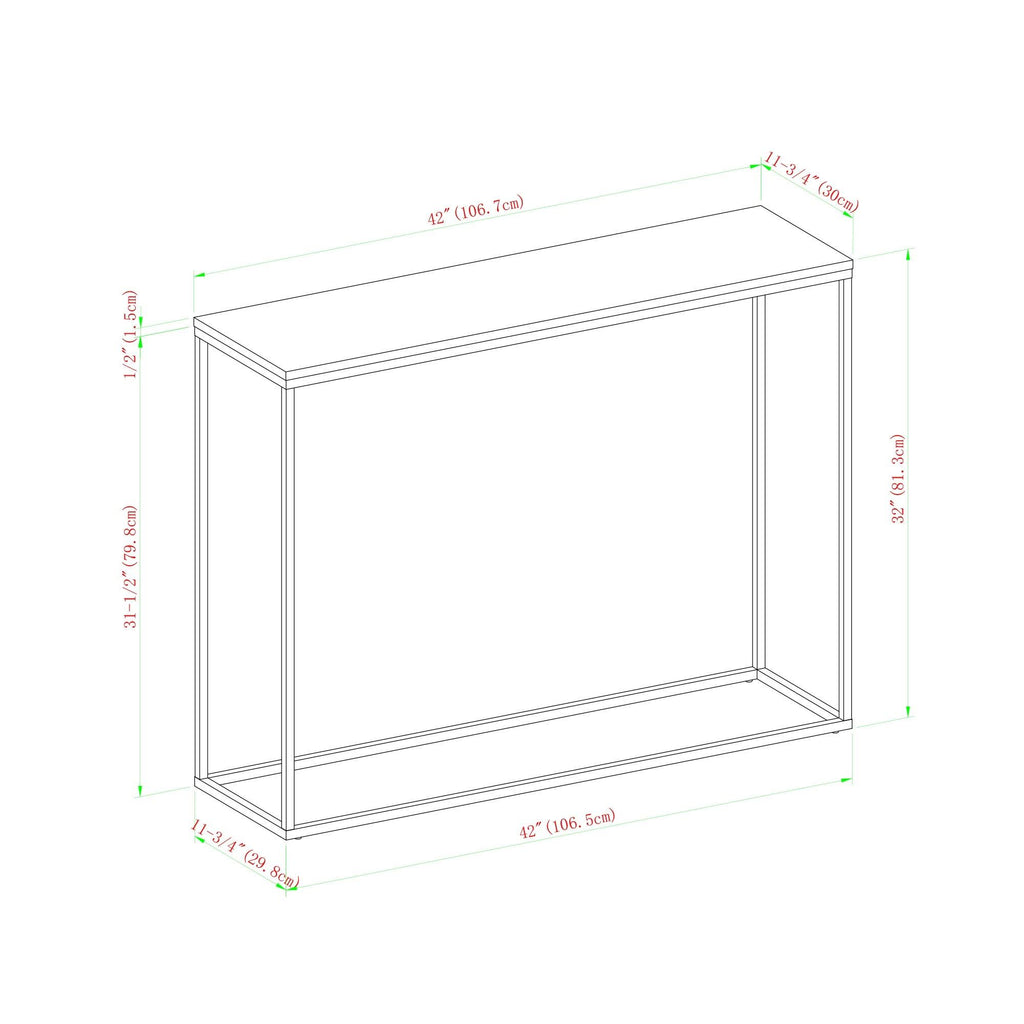 42-Inch Metal Entry Table X543305