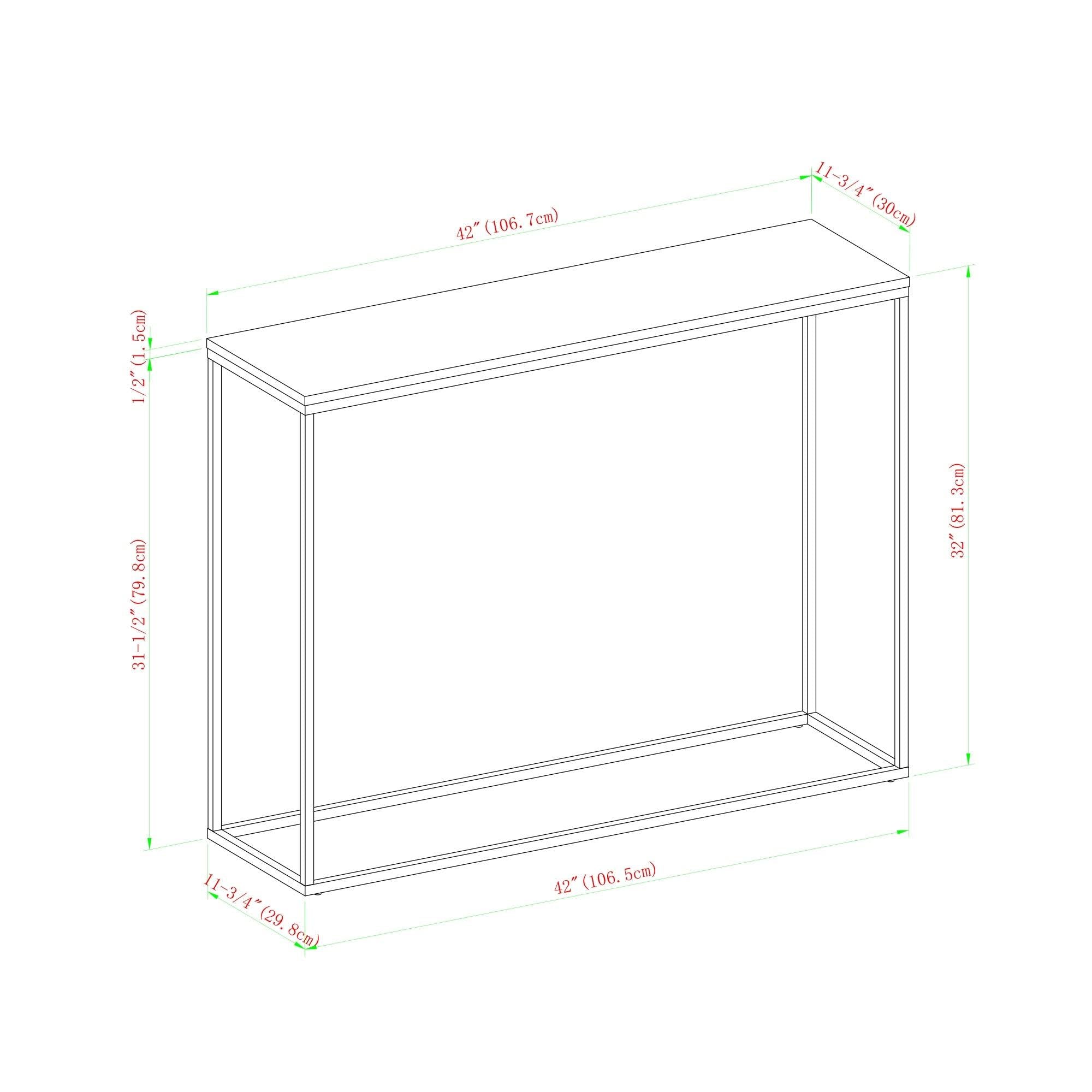 42-Inch Metal Entry Table X543305