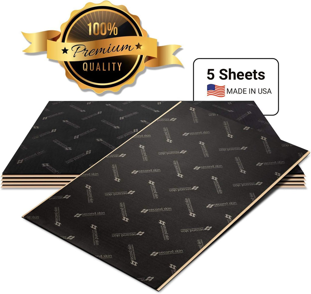 Butyl Rubber Car Sound Deadening Mat (1mm, 20 Sq Ft, 10 Sheets) S515774