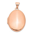 14k Rose Gold Oval Locket Charm Pendant W4187