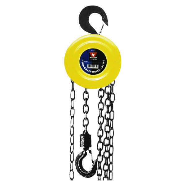 1 Ton Capacity Manual Chain Hoist with 2 Hooks O569190