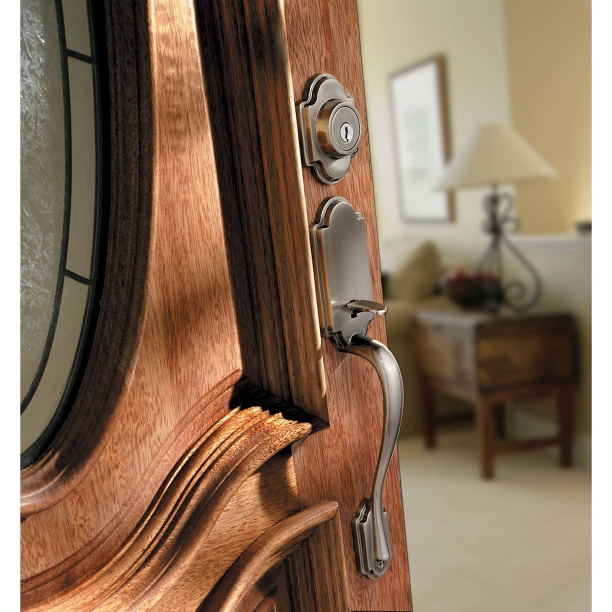 Bright Brass Dummy Exterior Handleset I595
