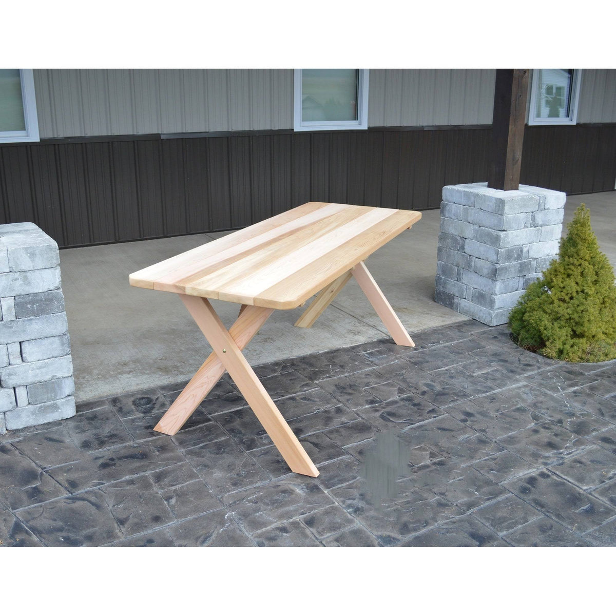 Cedar Cross-leg Picnic Table F4847