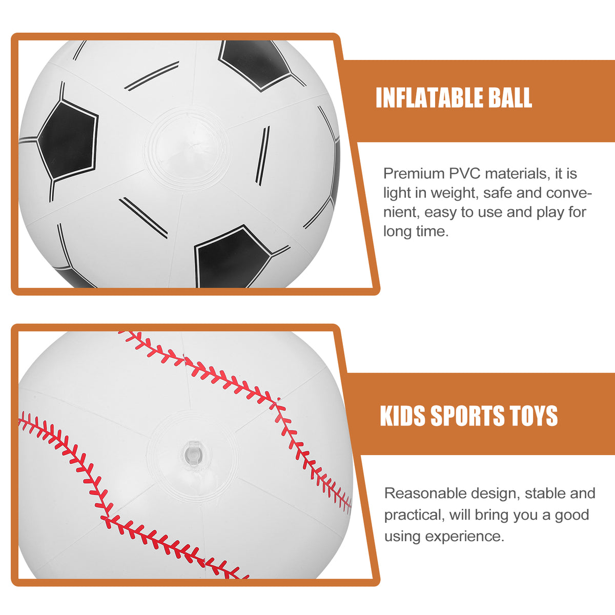 4 Pcs Inflatable Beach Ball Toys M5472