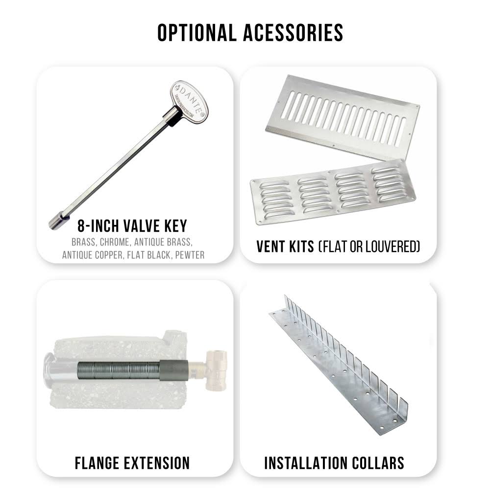 Round 24-Inch Natural Gas Fire Pit Burner Kit H365512