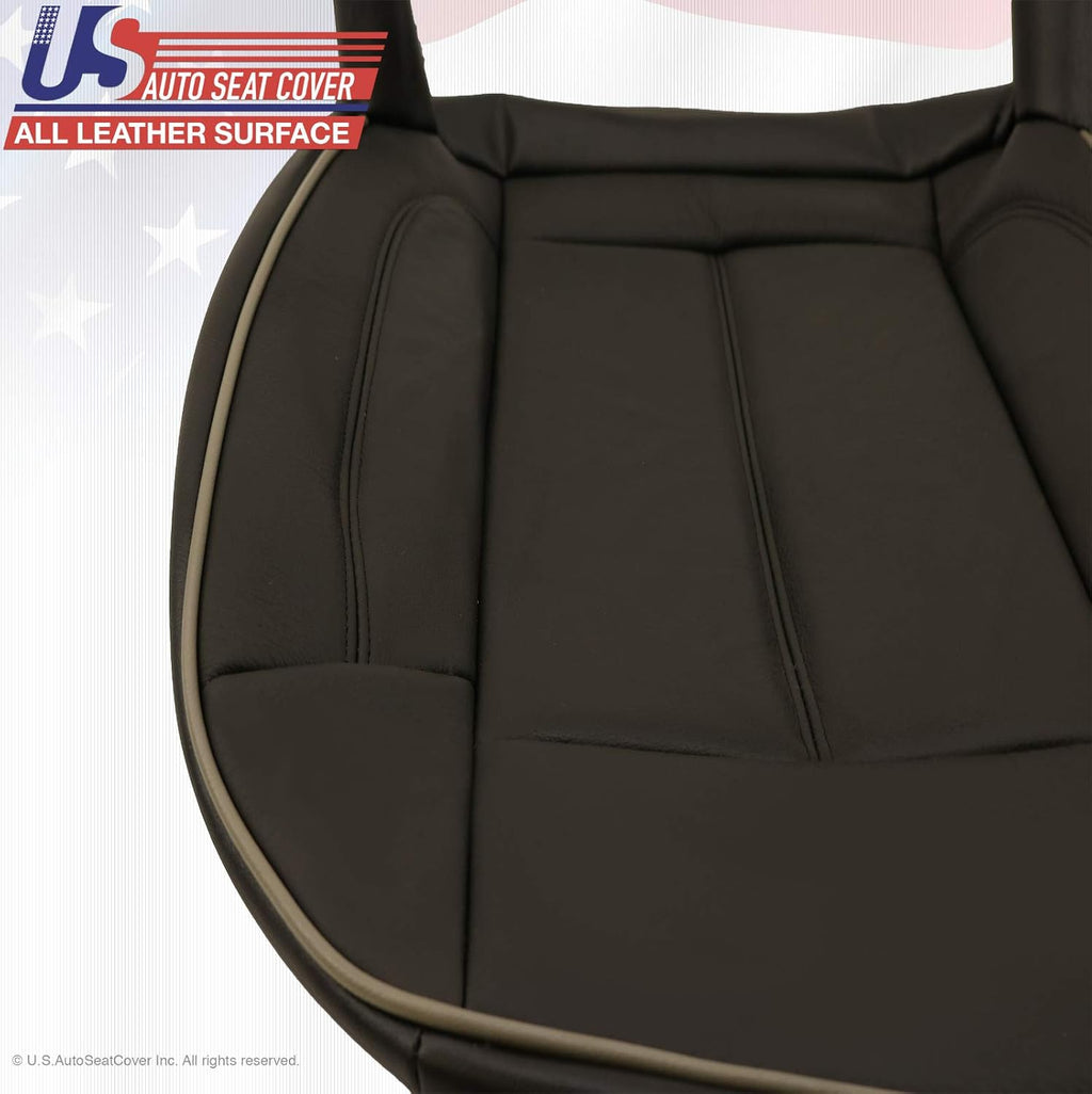 Black Leather Seat Cover P4848