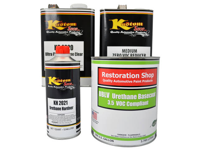 Brown Firemist Low VOC Urethane Basecoat Clearcoat Car Auto Paint Kit Y71197
