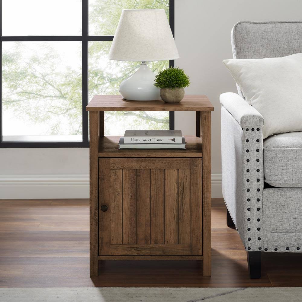 Reclaimed Barnwood Laminate Bench with Metal Accents E161532