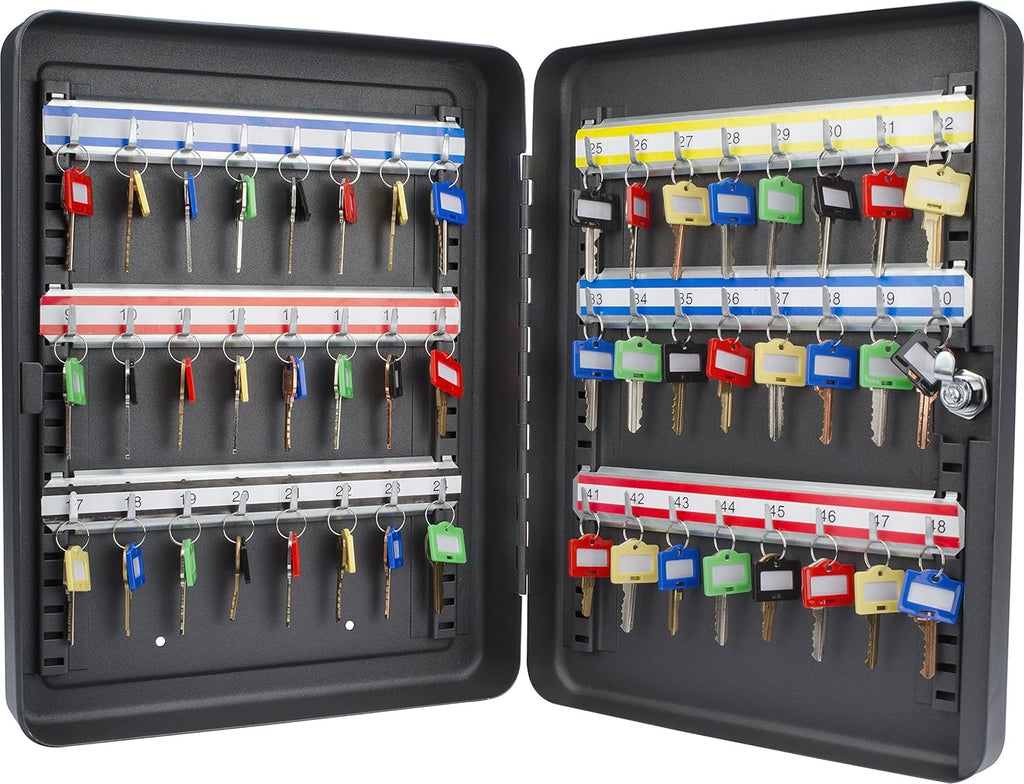 Key Lock 48 Position Adjustable Key Cabinet Lock Box Black I314