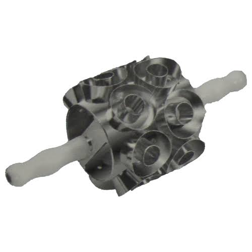 Junior Aluminum Round Donut Cutter - 3 (8 cavities) V968