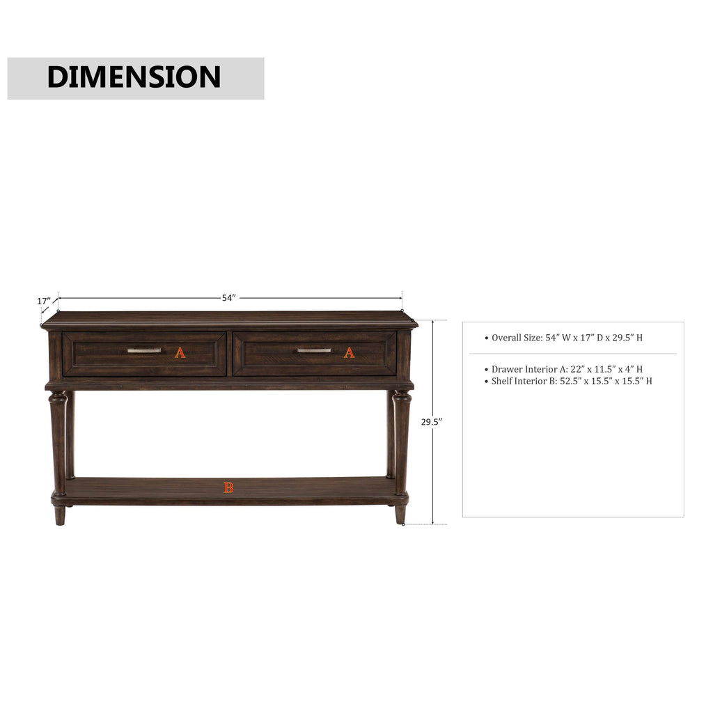 Driftwood Light Brown Sofa Table B8121