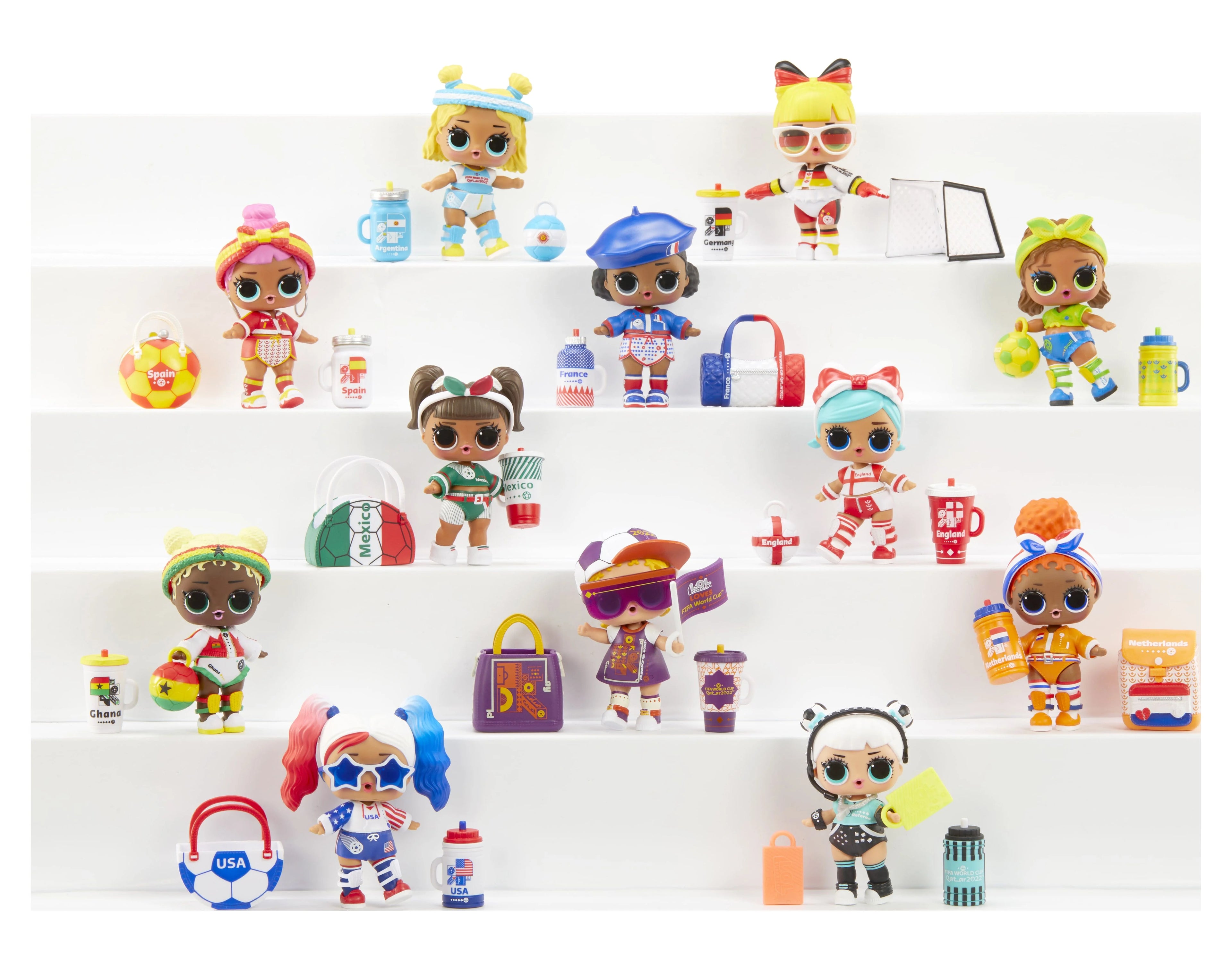 L.O.L. Surprise! X FIFA World Cup Qatar 2022 Dolls with 7 Surprises, Accessories, Limited Edition Collectible Soccer Themed Dolls W11630