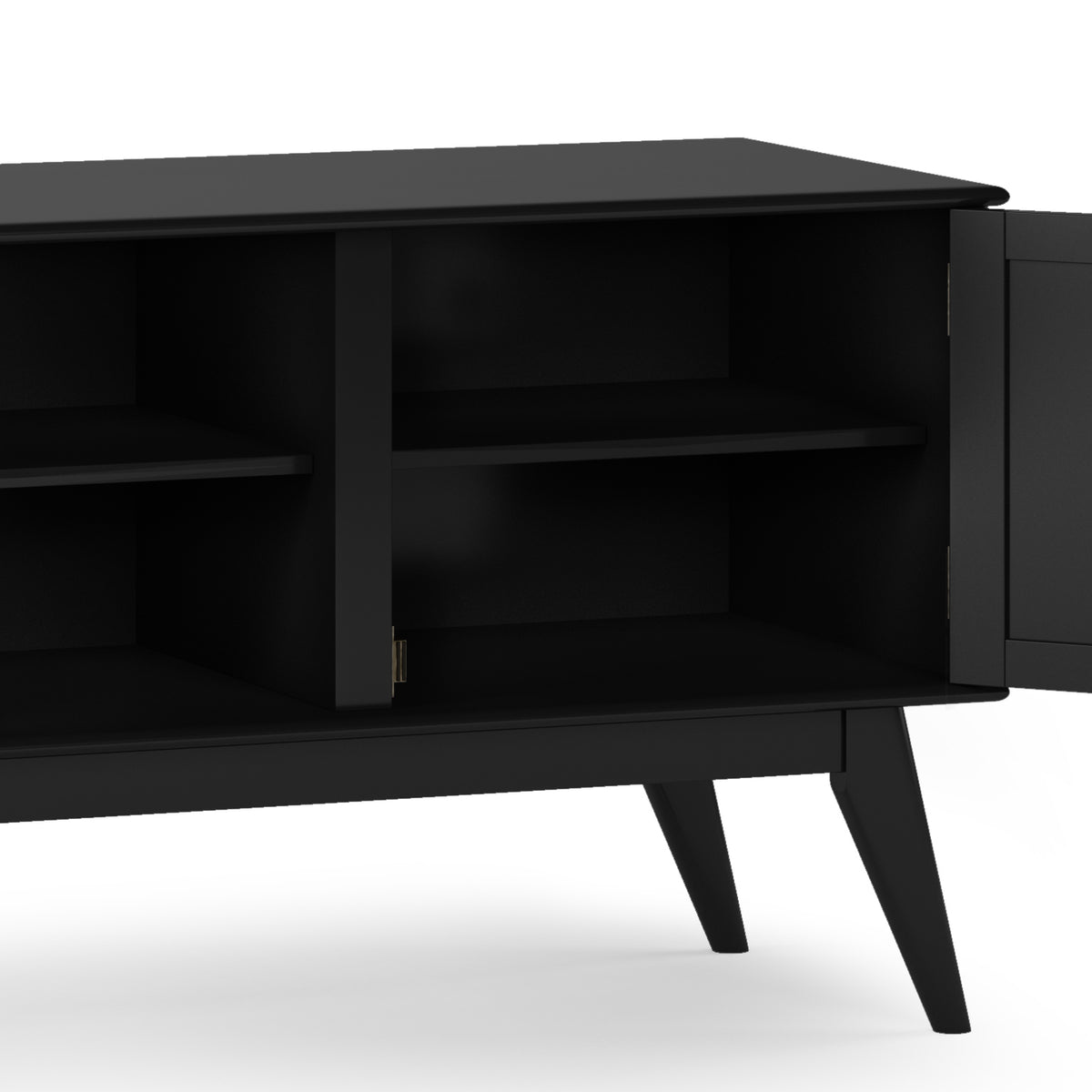 Black Low TV Media Stand Y784380