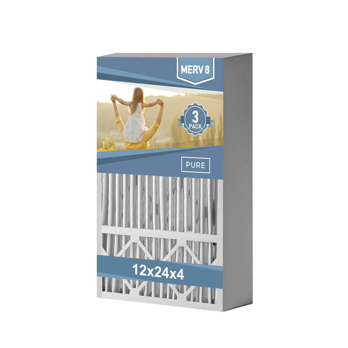 12x24x4 MERV 8 Air Filter 6 Pack U3798