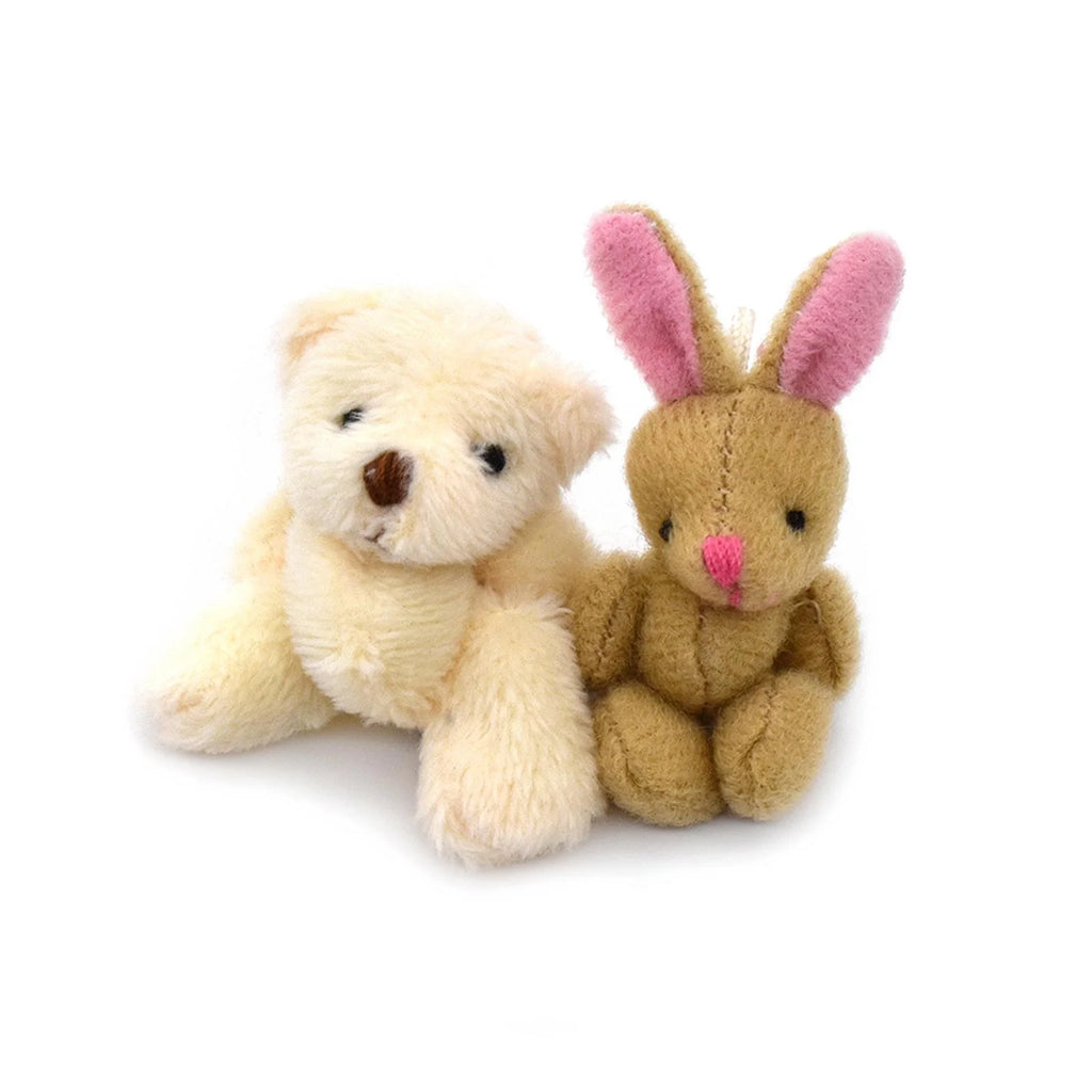 Mini Joint Bear/Rabbit Plush Dollhouse Decor Stuffed Toys Z14638