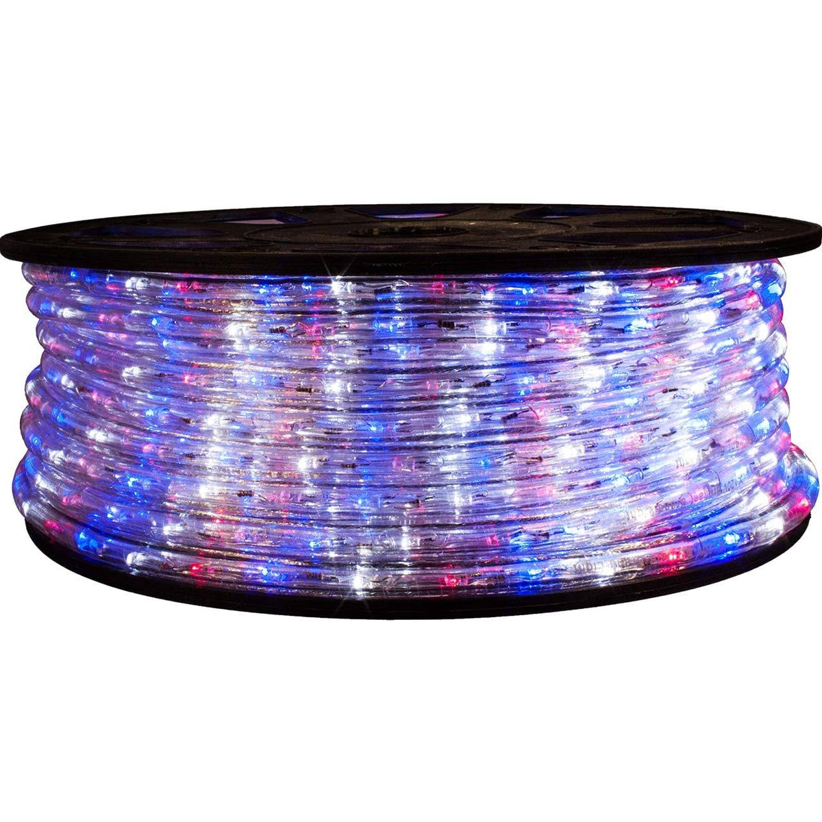 Red White and Blue LED Rope Light, 148 Feet D52978