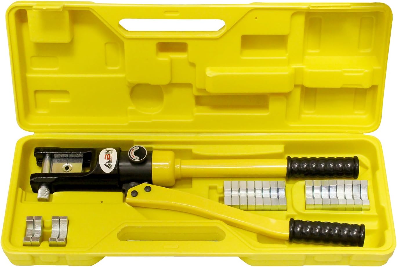 16 Ton Hydraulic Cable Crimper with 11 Crimper Dies J58724