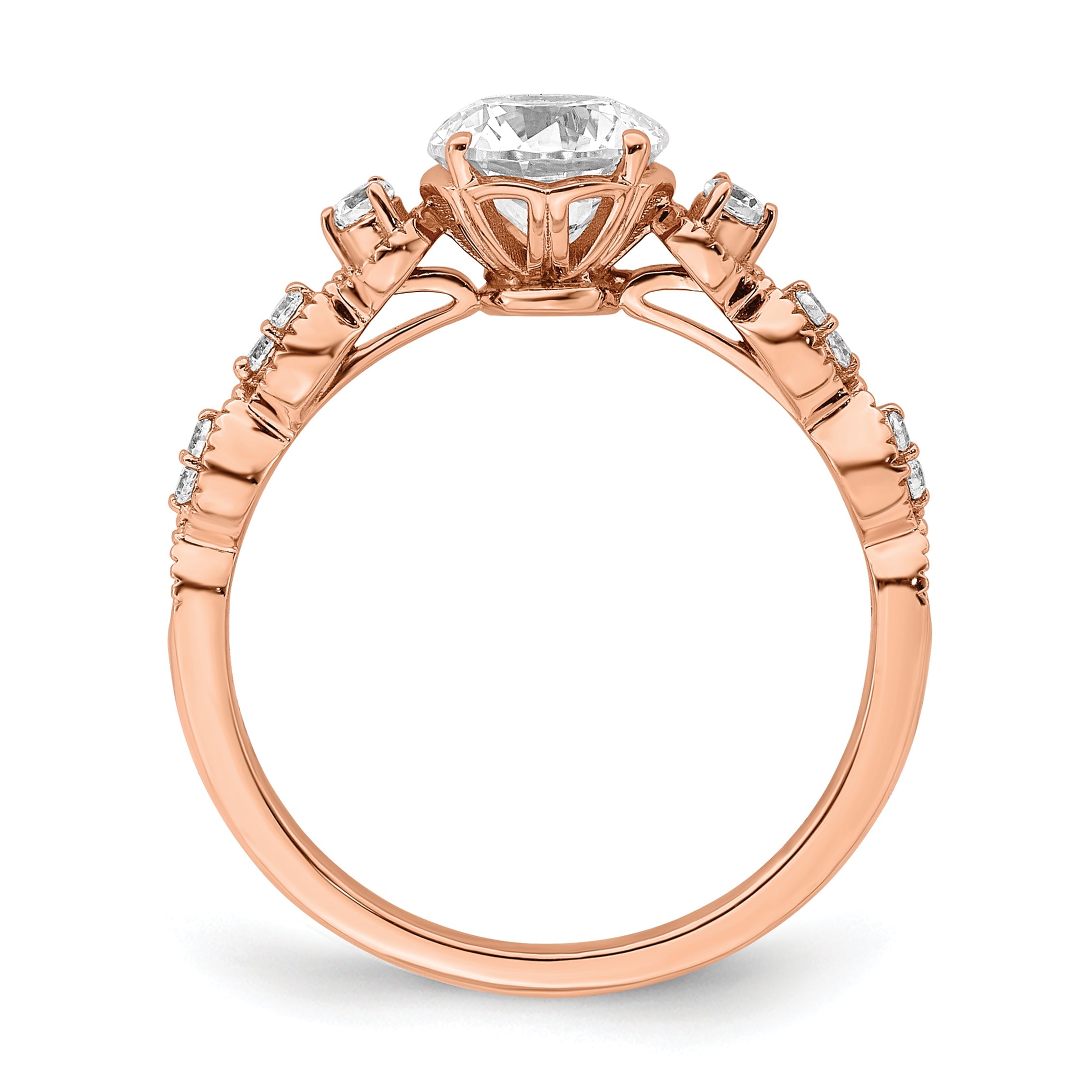 14k Rose Gold Ring P40431