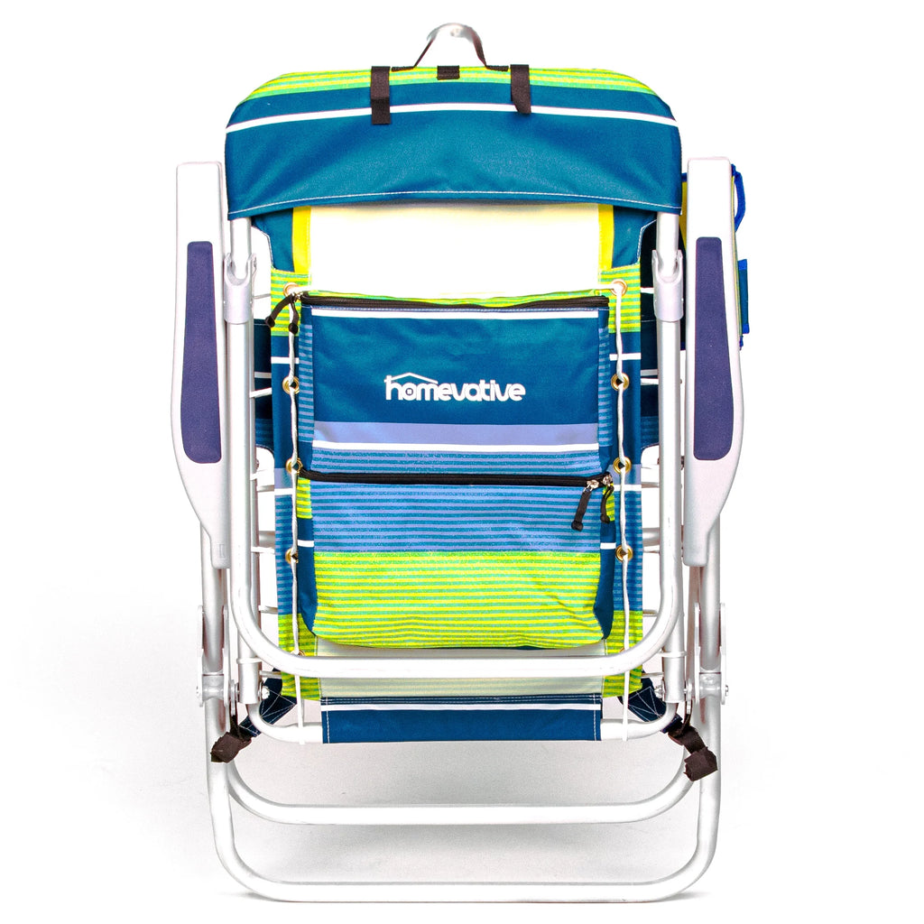 Folding High Beach Chair with Towel Bar V914